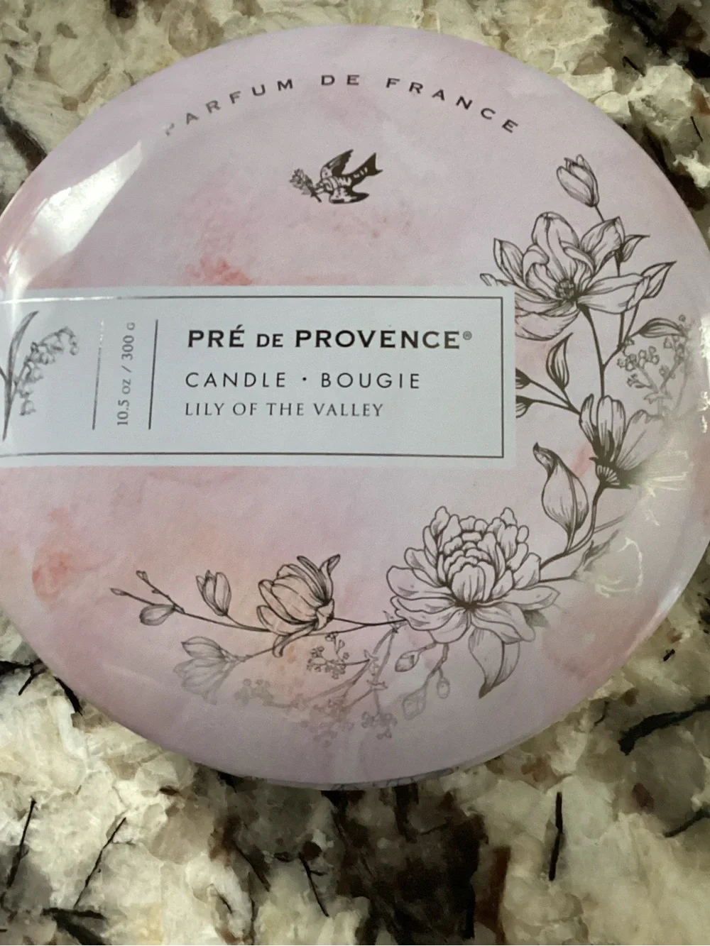 Lily of the Valley Scented Candle - Pink Tin